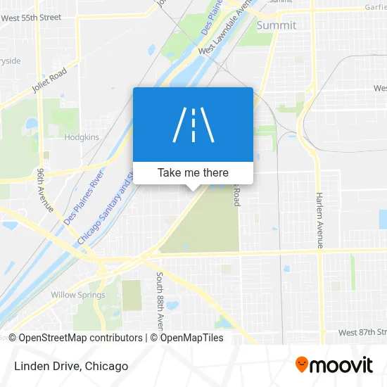 Linden Drive map