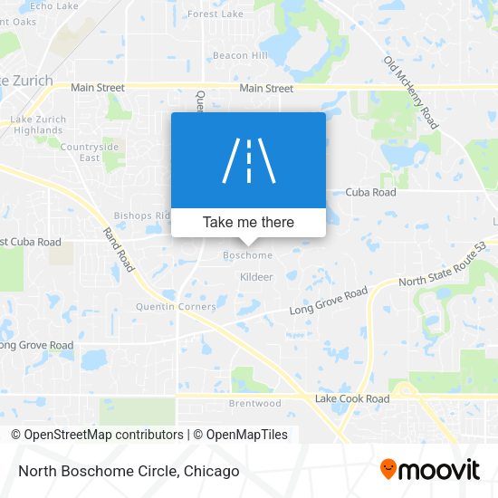 North Boschome Circle map