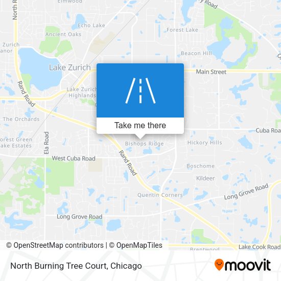 North Burning Tree Court map