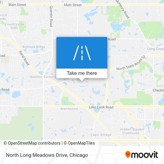 North Long Meadows Drive map
