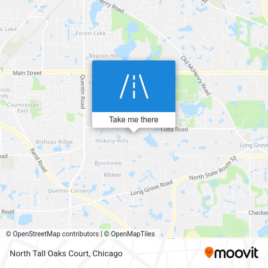 North Tall Oaks Court map
