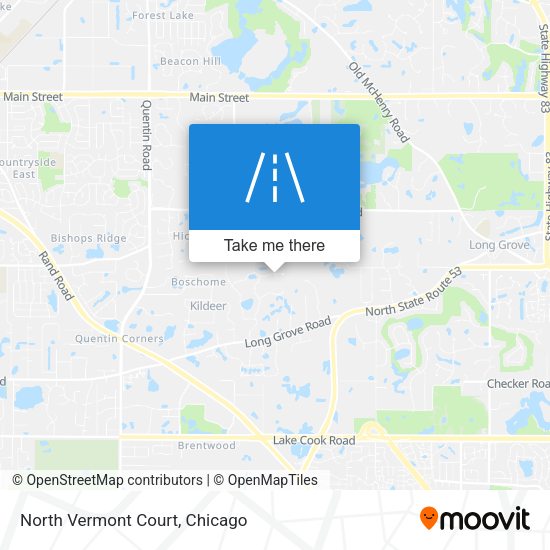 Mapa de North Vermont Court