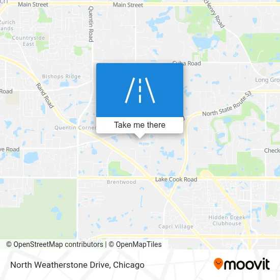 North Weatherstone Drive map