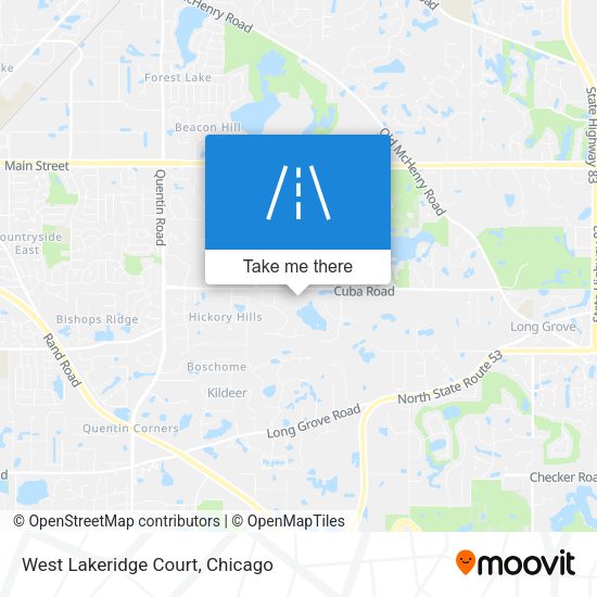 West Lakeridge Court map