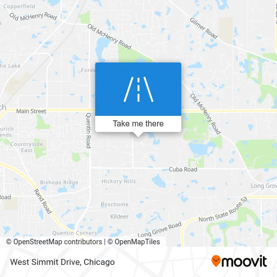 West Simmit Drive map