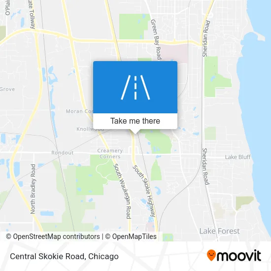 Central Skokie Road map