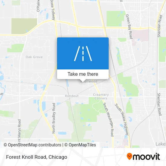 Forest Knoll Road map