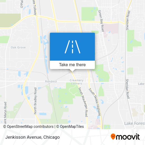 Mapa de Jenkisson Avenue