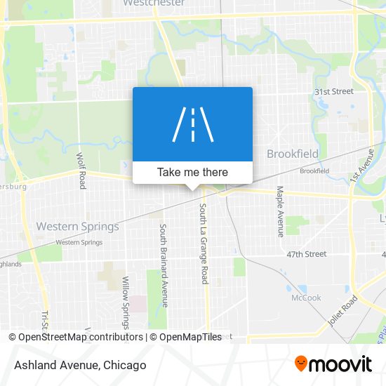 Mapa de Ashland Avenue