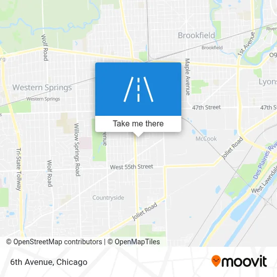 6th Avenue map