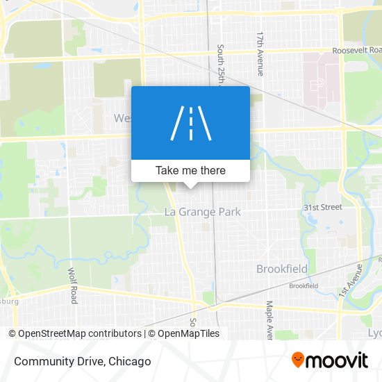 Community Drive map