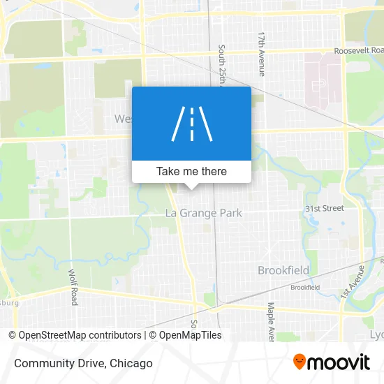 Community Drive map