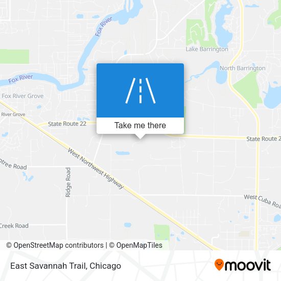 Mapa de East Savannah Trail