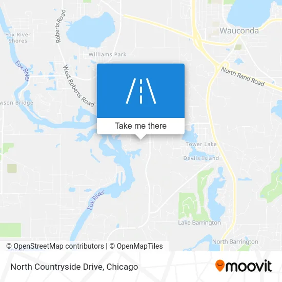 North Countryside Drive map