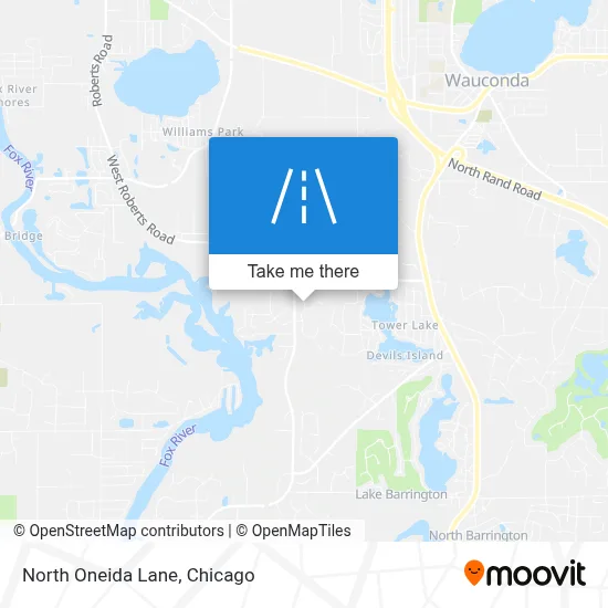 North Oneida Lane map
