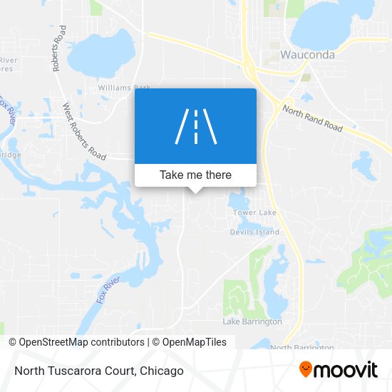 North Tuscarora Court map