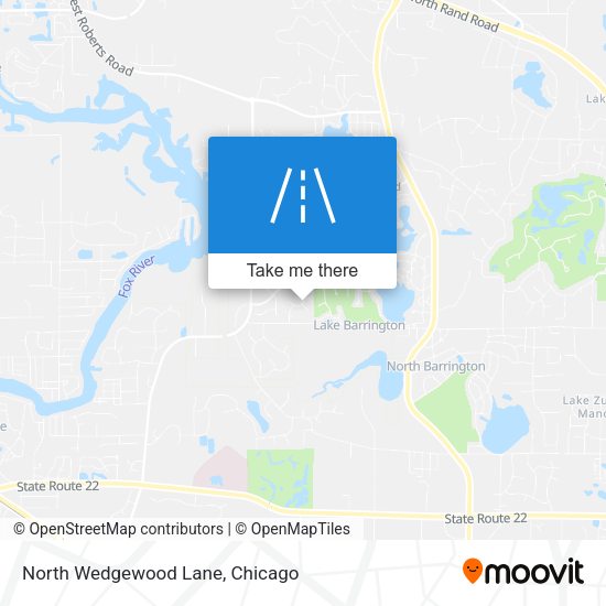 Mapa de North Wedgewood Lane