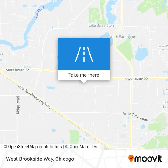 West Brookside Way map