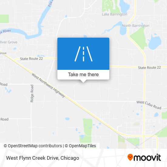 West Flynn Creek Drive map