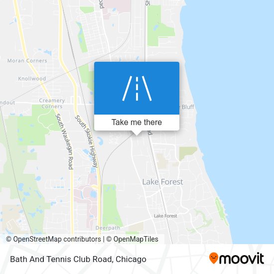 Bath And Tennis Club Road map