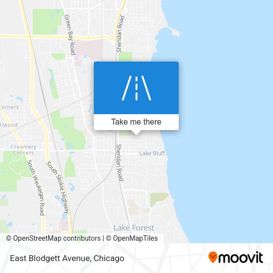 East Blodgett Avenue map