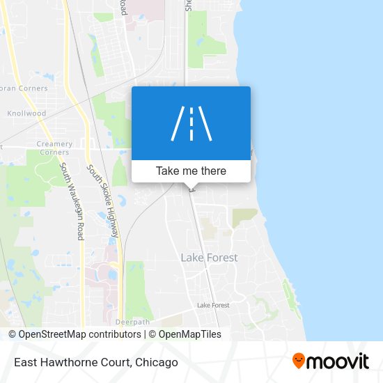 Mapa de East Hawthorne Court