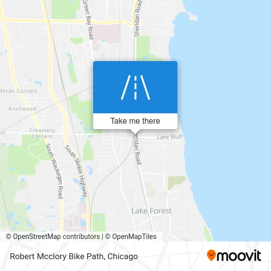 Robert Mcclory Bike Path map