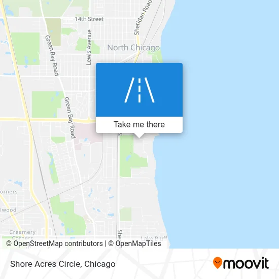 Shore Acres Circle map