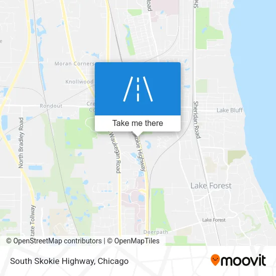 South Skokie Highway map