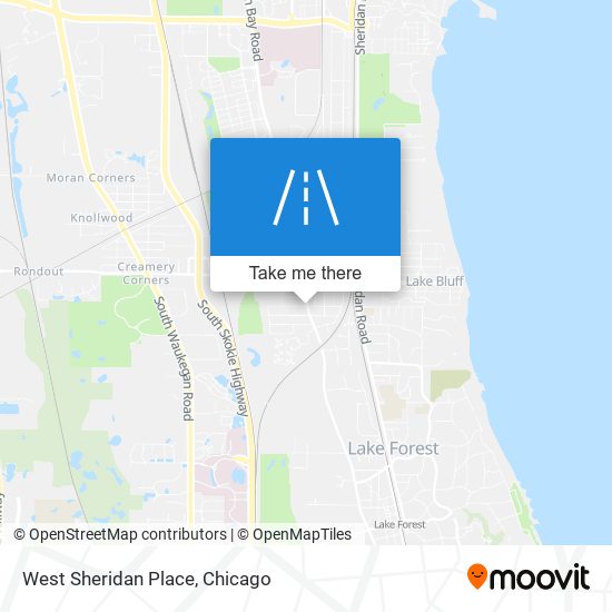 West Sheridan Place map