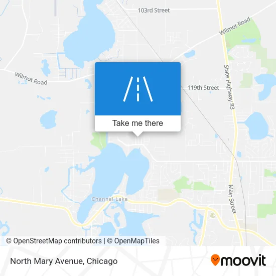 North Mary Avenue map