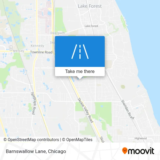 Barnswallow Lane map