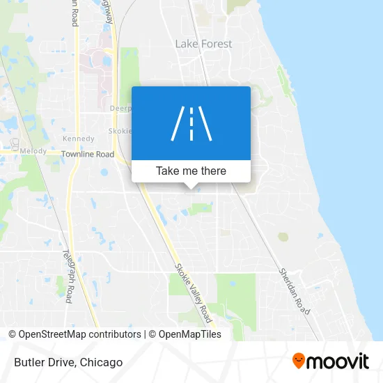 Butler Drive map