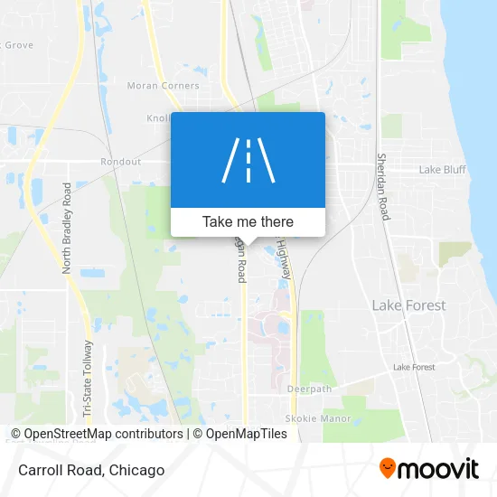 Carroll Road map