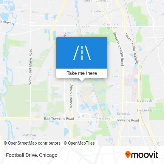 Football Drive map