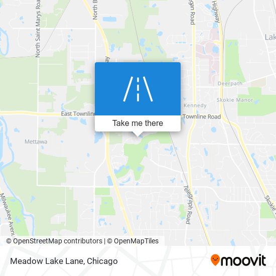 Meadow Lake Lane map