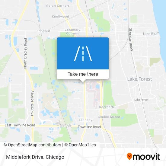 Middlefork Drive map