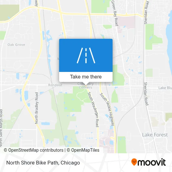 North Shore Bike Path map