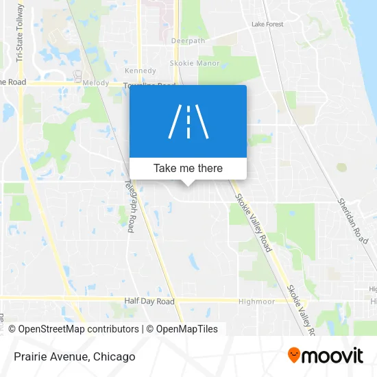 Mapa de Prairie Avenue