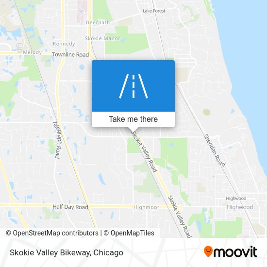 Mapa de Skokie Valley Bikeway