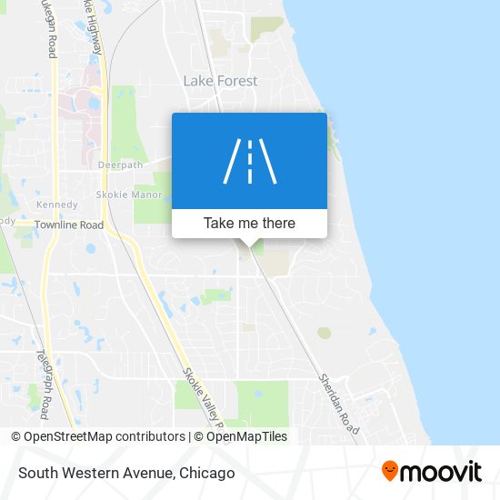 South Western Avenue map