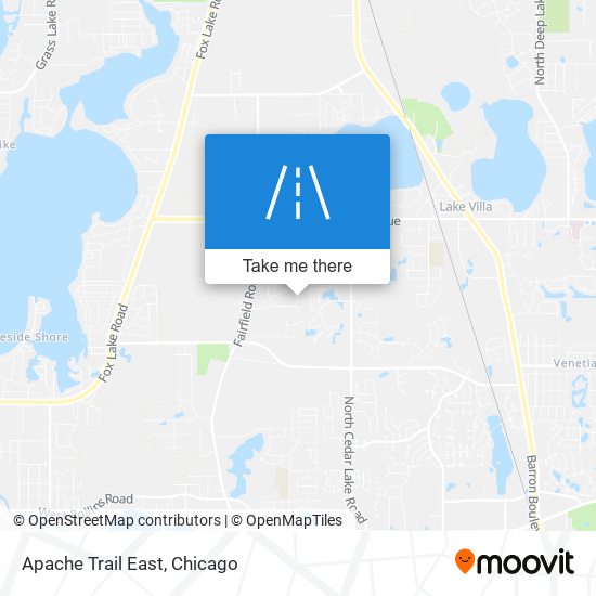 Apache Trail East map