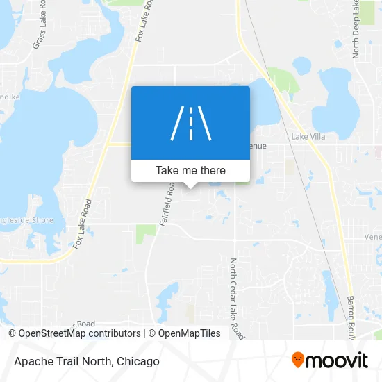 Apache Trail North map
