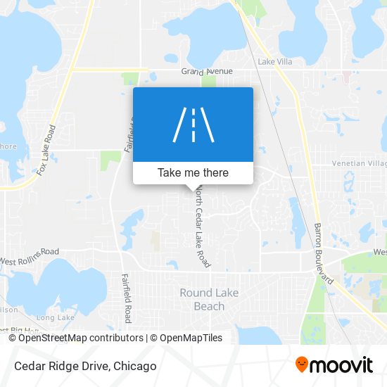 Cedar Ridge Drive map