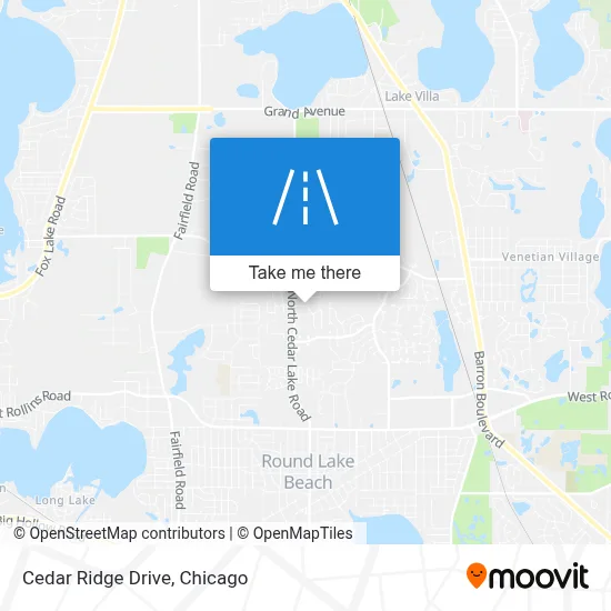 Cedar Ridge Drive map