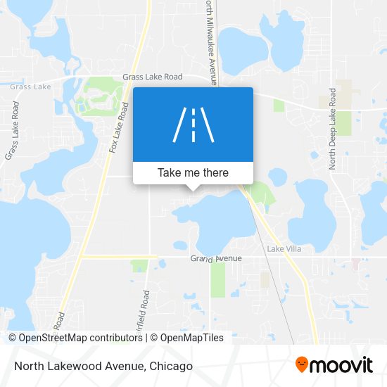 North Lakewood Avenue map