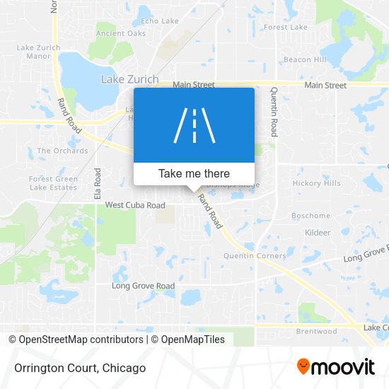 Mapa de Orrington Court
