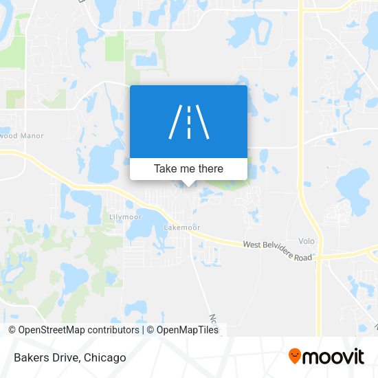 Bakers Drive map