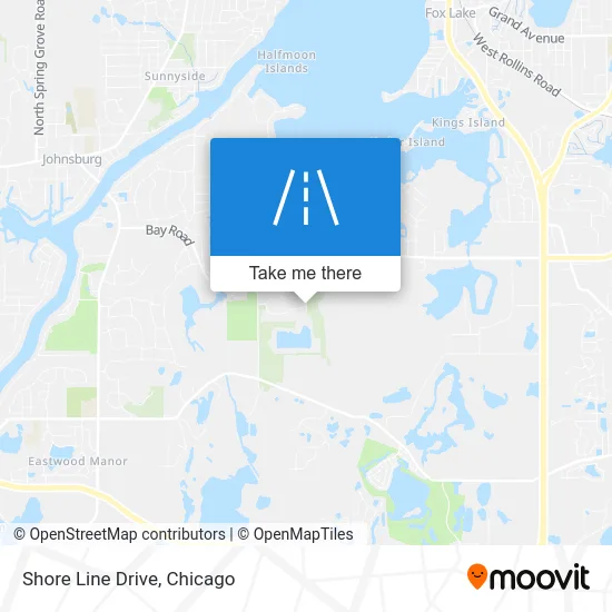 Shore Line Drive map