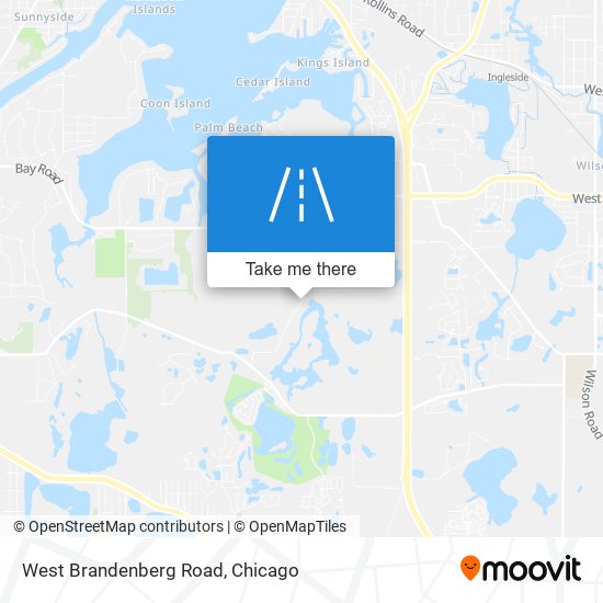 West Brandenberg Road map